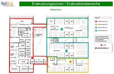 Evakuierungszonenplan